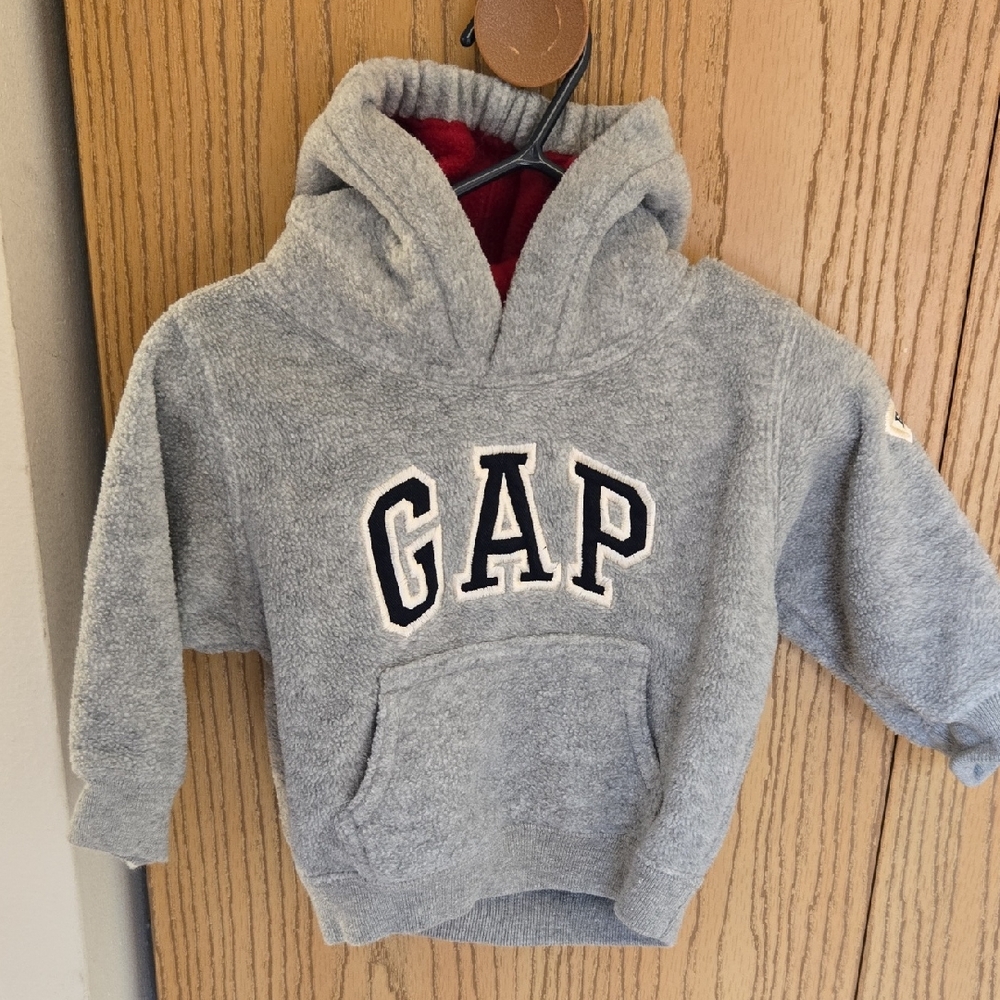 GAP Kids Gray Hoodie with Logo